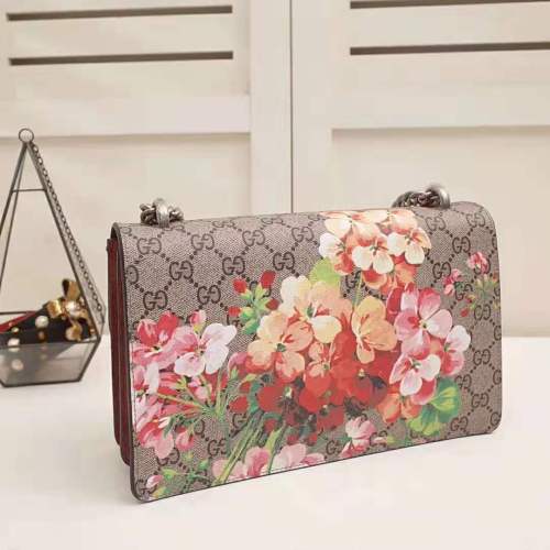 Gucci GG Women Dionysus Small GG Blooms Shoulder Bag