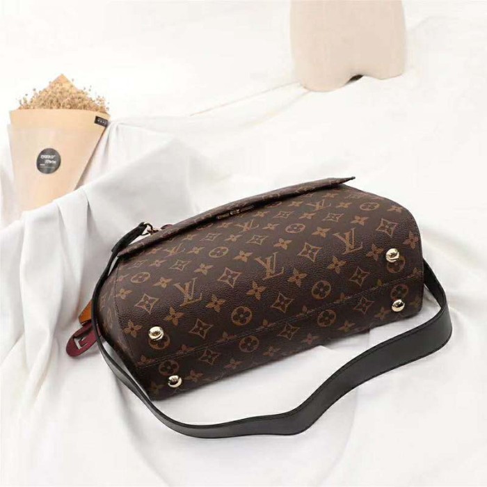 Louis Vuitton LV Women Cluny MM Handbag in Monogram Canvas-Brown