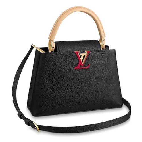 Louis Vuitton LV Women Capucines PM Handbag Taurillon Leather