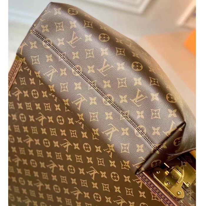 Louis Vuitton LV Women Boétie MM Monogram Coated Canvas Cowhide Leather