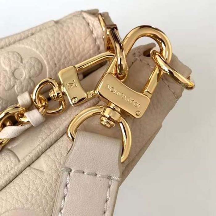 Louis Vuitton LV Women Multi Pochette Accessoires Beige Cowhide Leather M46568