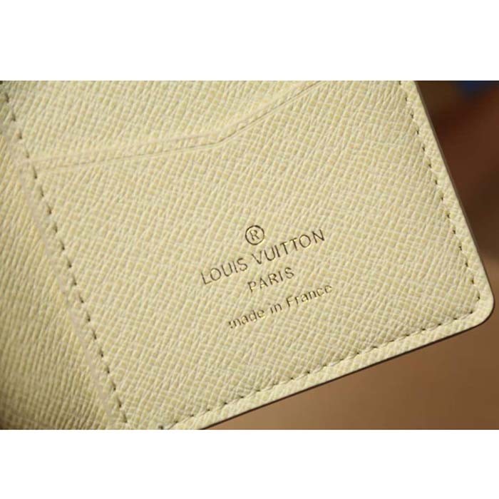 Louis Vuitton Unisex LV Pocket Organizer Vanilla Monogram Craggy Coated Canvas M83336