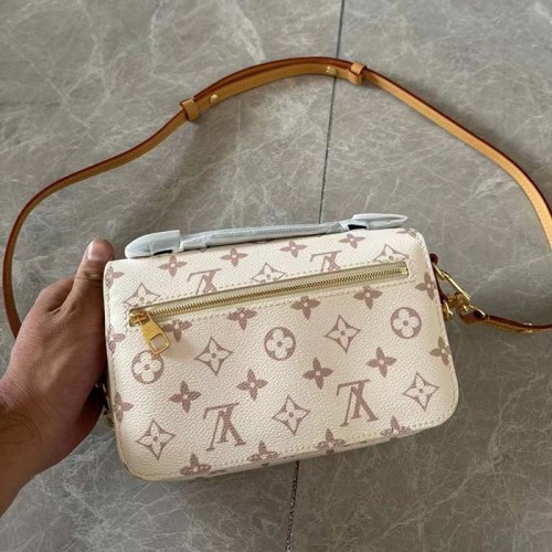 Louis Vuitton LV Women Pochette Métis East West Bag Monogram Dune Coated Canvas Cowhide-Leather