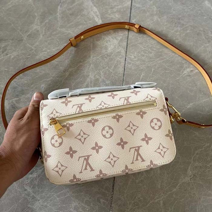 Louis Vuitton LV Women Pochette Métis East West Bag Monogram Dune Coated Canvas Cowhide-Leather