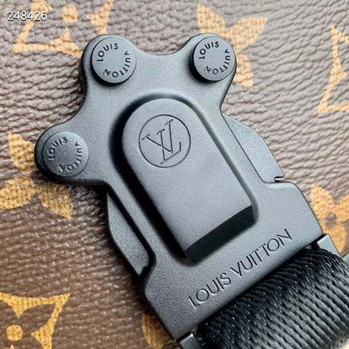 Louis Vuitton Unisex LV Quest Messenger Monogram Macassar Coated Canvas Cowhide-Leather M46973