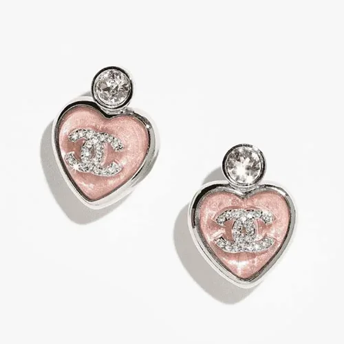 Chanel Women Stud Earrings Metal Resin Glass Strass ABF524