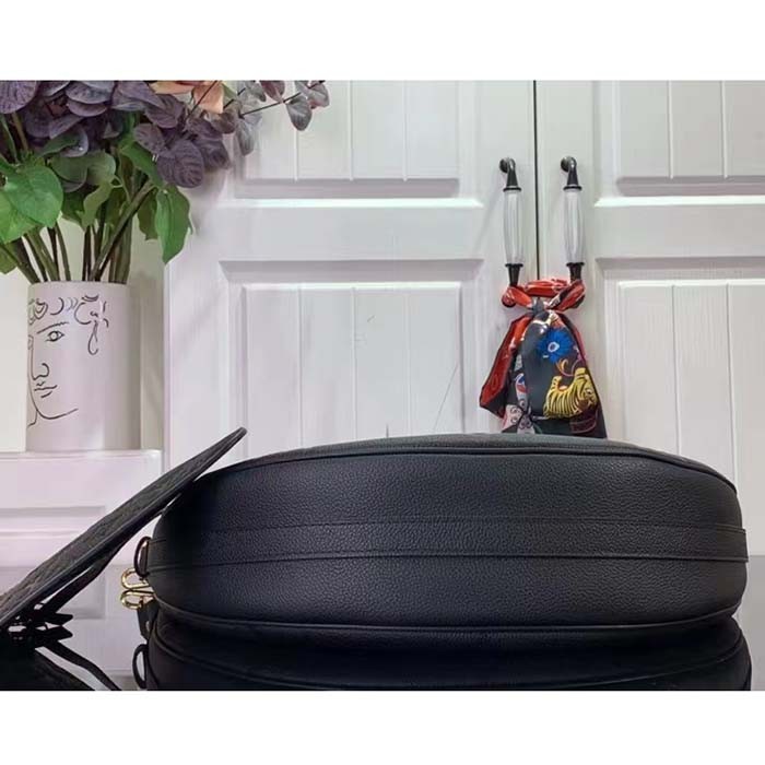 Louis Vuitton LV Women Loop Hobo Black Monogram Empreinte Embossed Grained Cowhide Leather