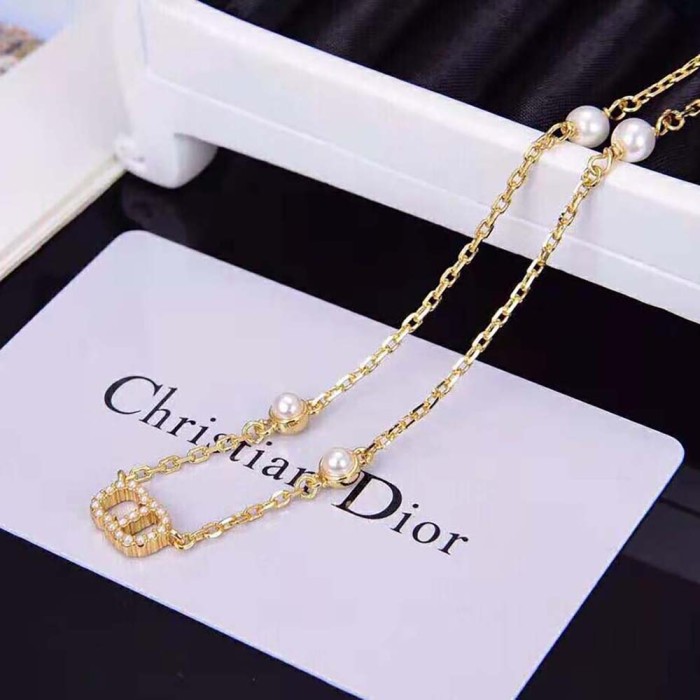 Dior Women Clair D Lune Necklace Gold-Finish Metal