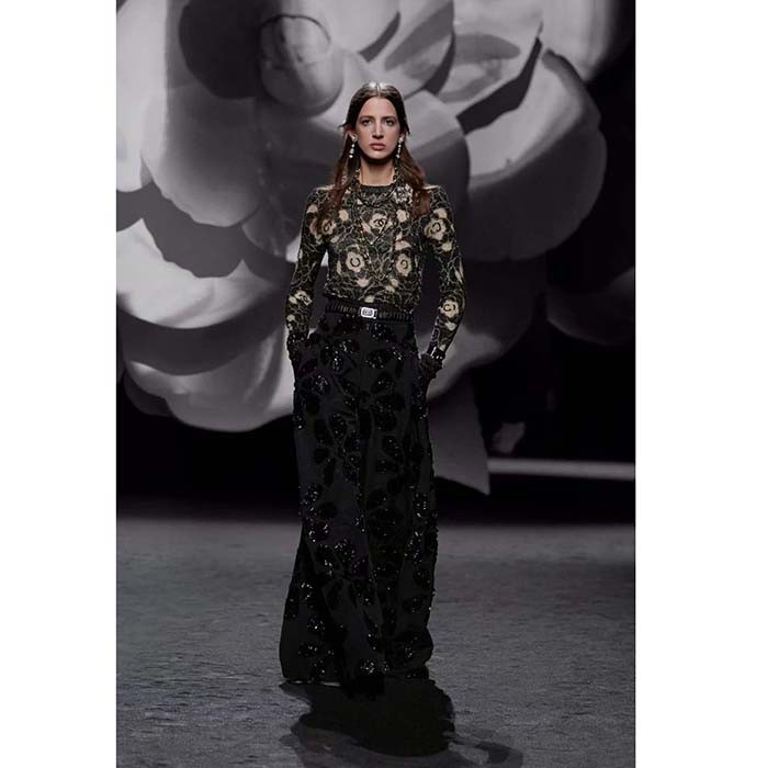 Chanel CC Women Belt Black Lambskin Gold-Tone Metal Strass