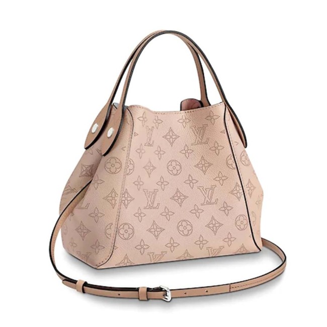 Louis Vuitton LV Women Hina PM Handbag in Mahina Perforated Calf Leather