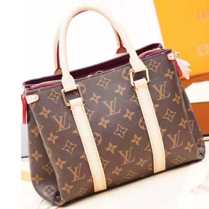 Louis Vuitton LV Women Open Handbag BB in Monogram Canvas-Brown