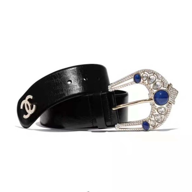Chanel Women Calfskin & Gold-Tone Metal Belt