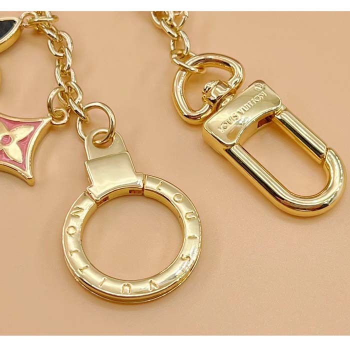 Louis Vuitton Unisex Spring Street Chain Bag Charm Monogram Canvas Gold-Color Hardware