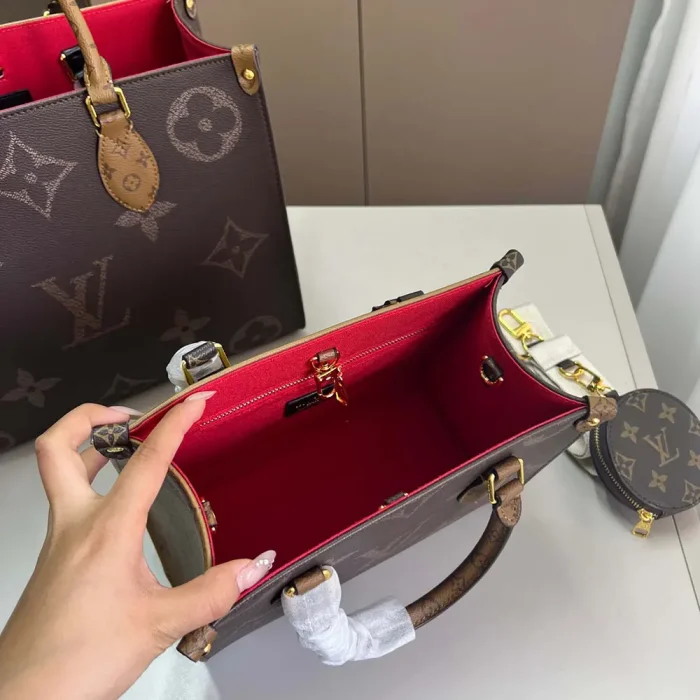 Louis Vuitton LV Women Onthego BB Bicolor Monogram Reverse Canvas M46839