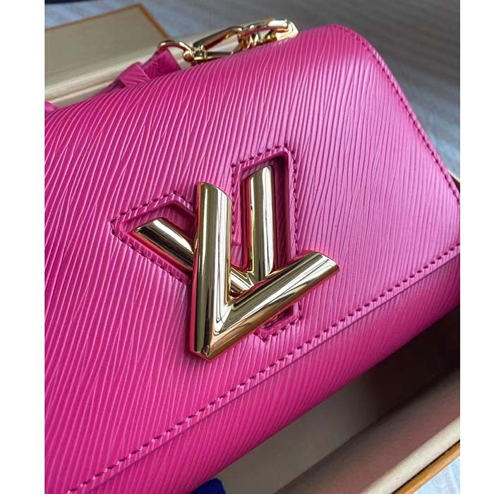 Louis Vuitton LV Women Twist PM Rose Miami Pink Epi Grained Cowhide Leather