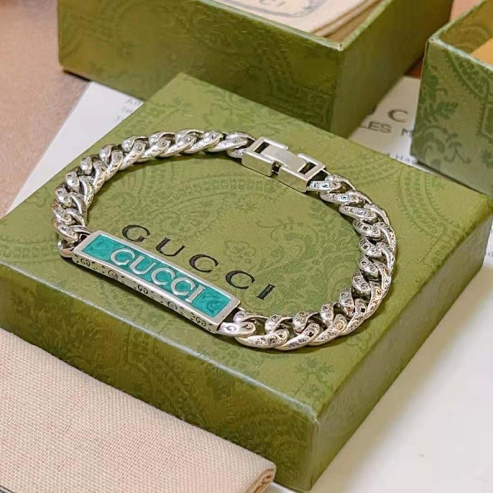 Gucci Women Gucci Logo Enamel Bracelet