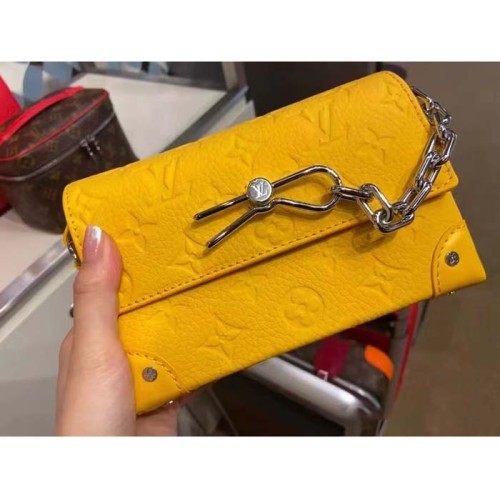 Louis Vuitton Unisex Steamer Wearable Wallet Yellow Taurillon Monogram Cowhide Leather