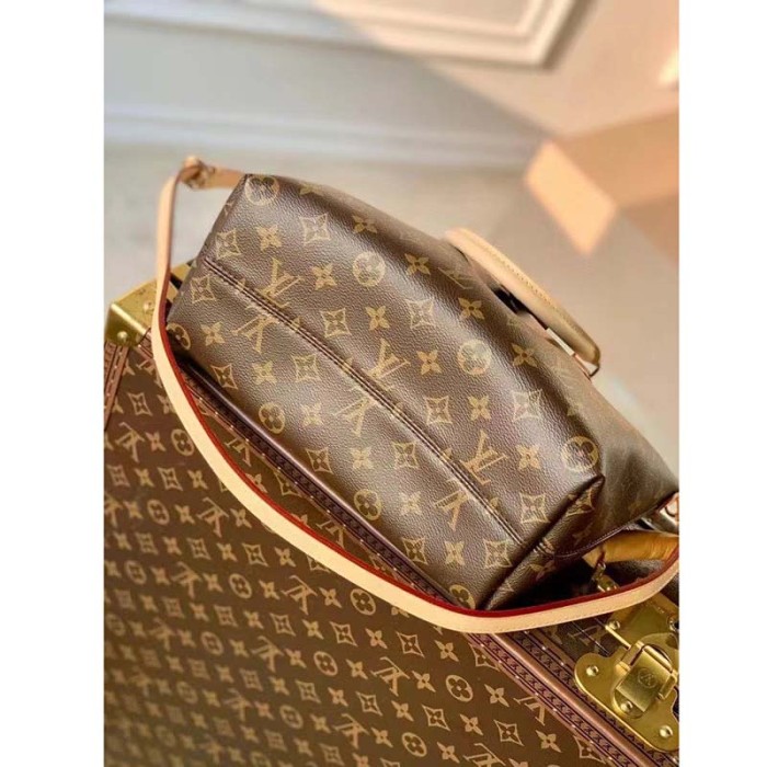 Louis Vuitton LV Women Boétie PM Monogram Coated Canvas Cowhide Leather