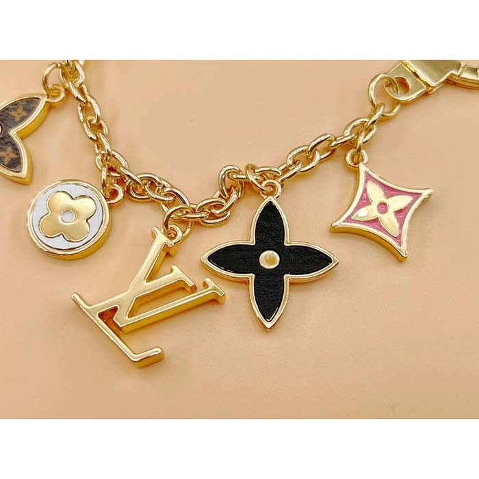Louis Vuitton Unisex Spring Street Chain Bag Charm Monogram Canvas Gold-Color Hardware