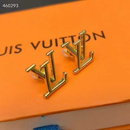 Louis Vuitton Women LV Iconic Earrings Gold-Color Initials M00743