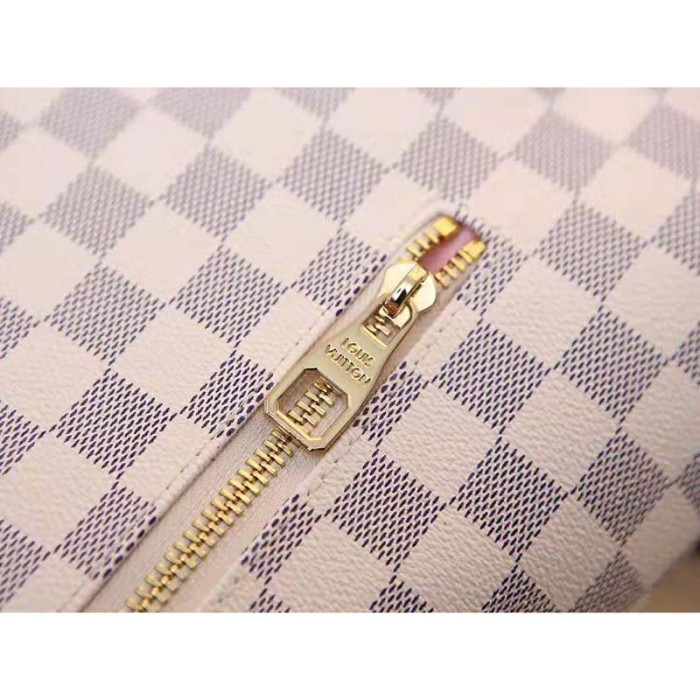 Louis Vuitton LV Women Sperone Backpack in Damier Azur Canvas-Grey