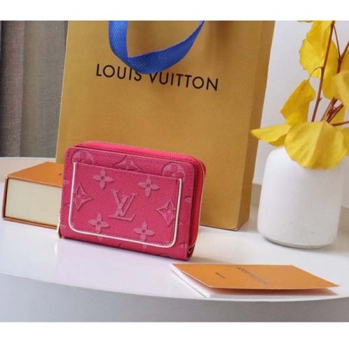Louis Vuitton LV Women Lou Wallet Fall For You Fuchsia Pink Monogram Coated Canvas