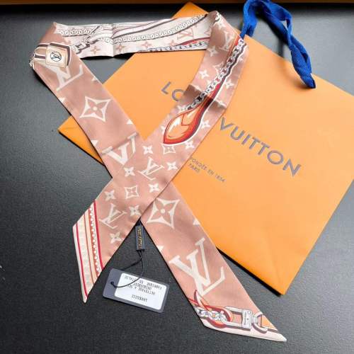 Louis Vuitton Unisex LV Ultimate Monogram BB Bandeau Dune Silk Inkjet Print M79588