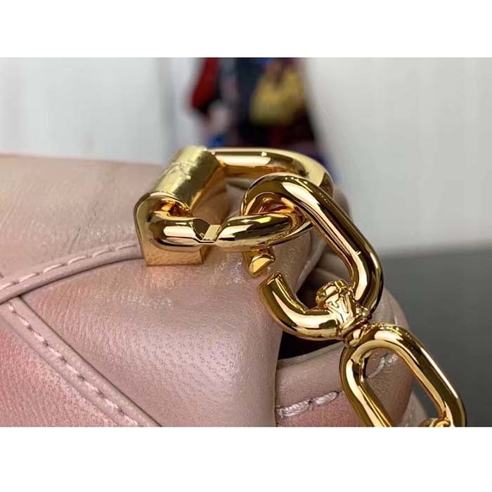 Louis Vuitton LV Women Pico GO-14 Pink Lamb Leather Lambskin Cowhide Leather