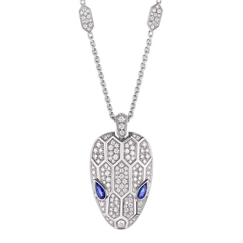 Bvlgari Women Serpenti Necklace in 18 KT White Gold