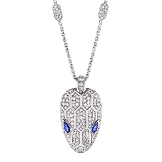Bvlgari Women Serpenti Necklace in 18 KT White Gold