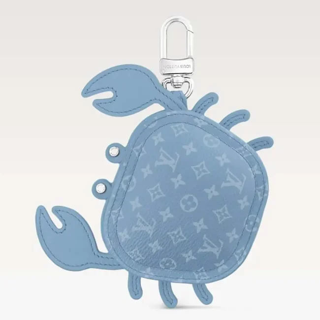 Louis Vuitton LV Women LV Crab Bag Charm-Sky Blue M02525