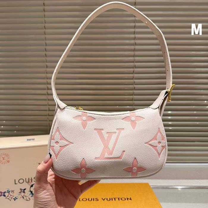 Louis Vuitton LV Women Mini Moon Pink Monogram Cowhide Leather M24108