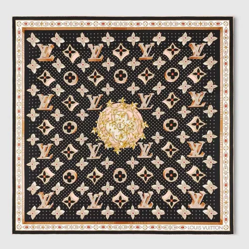 Louis Vuitton Unisex Monogram LV Locks Square 90-Black M90660