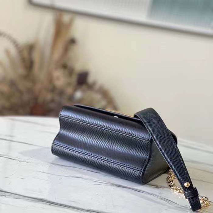 Louis Vuitton LV Women Twist PM Chain Bag Black Epi Grained Cowhide Leather