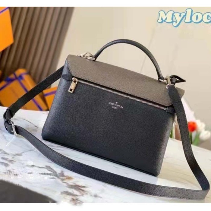 Louis Vuitton LV Women Mylockme Chain Bag Smokey Brown Soft Grained Calfskin