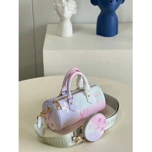 Louis Vuitton LV Women Papillon BB Handbag Sunrise Pastel Monogram Coated Canvas
