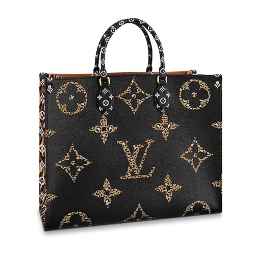 Louis Vuitton LV Women Onthego Tote Bag in Monogram Coated Canvas
