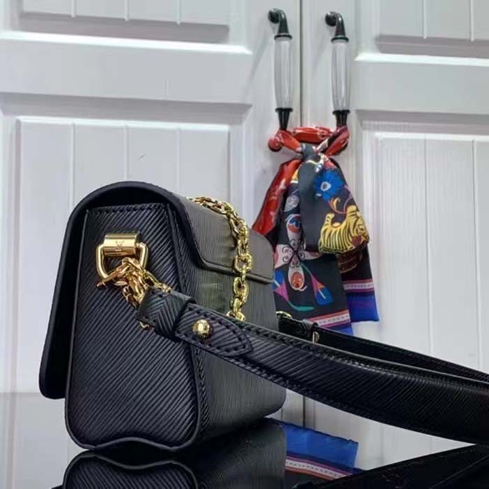Louis Vuitton LV Women Twist West Black Epi Grained Cowhide Leather M24549
