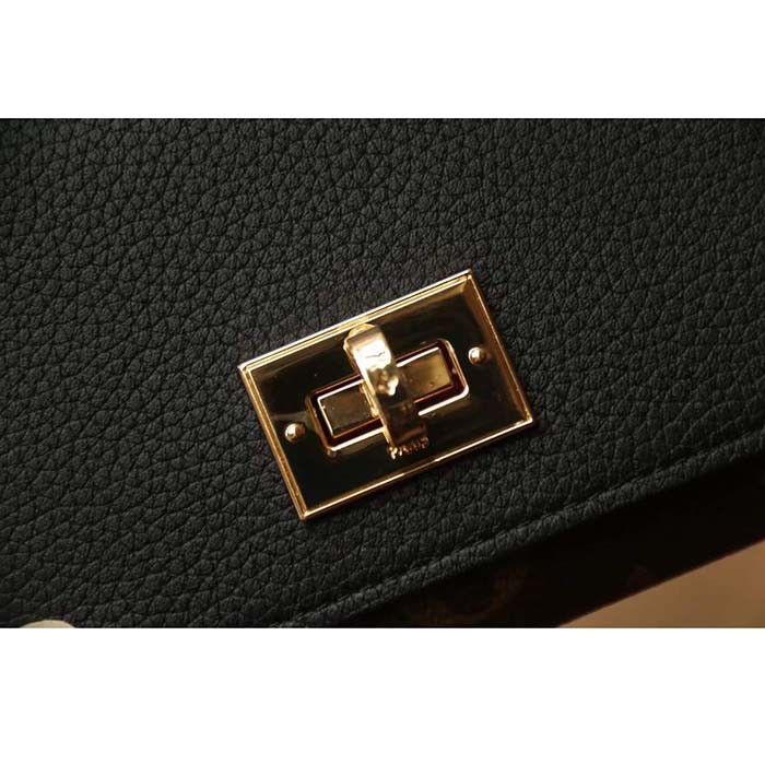 Louis Vuitton Unisex Victorine On My Side Wallet Black Calf Leather M82640