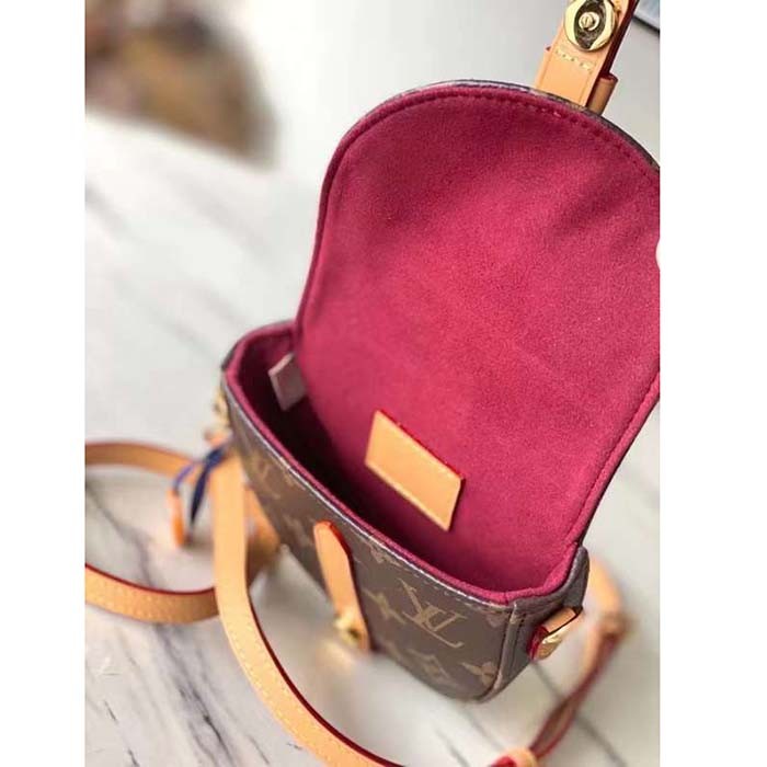 Louis Vuitton Women Micro Chantilly Monogram Coated Canvas Natural Cowhide-Leather M46643