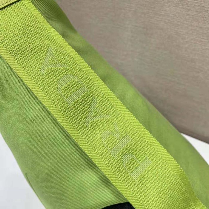 Prada Women Canvas Prada Triangle Bag-Lime