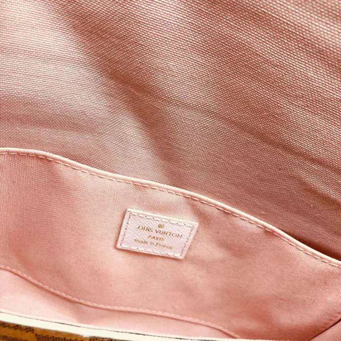 Louis Vuitton LV Women Pochette Félicie in Damier Azur Canvas-Beige