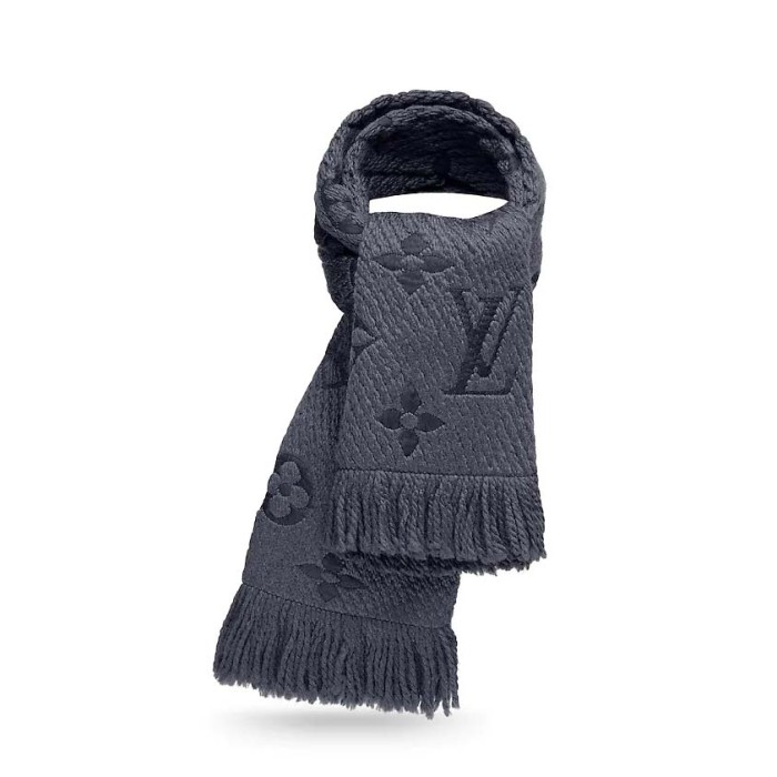 Louis Vuitton LV Women Logomania Scarf in Iconic Monogram Silk Wool