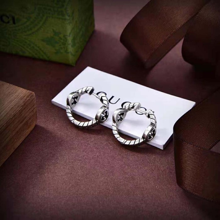 Gucci Women Interlocking G Hoop Earrings