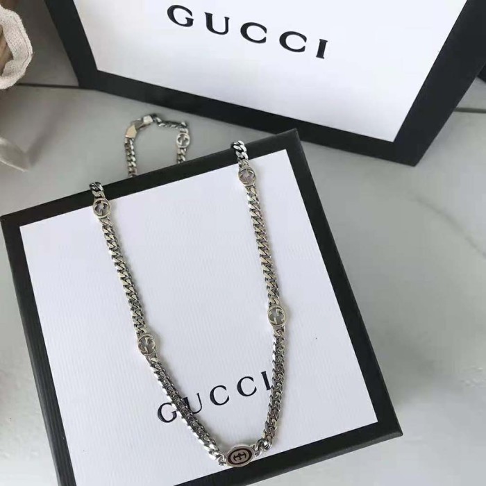Gucci Women Thin Interlocking G Necklace