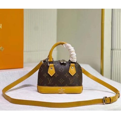 Louis Vuitton LV Women Nano Alma Brown Monogram Coated Canvas M82717