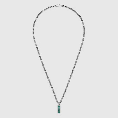 Gucci Women Necklace with Enamel Pendant