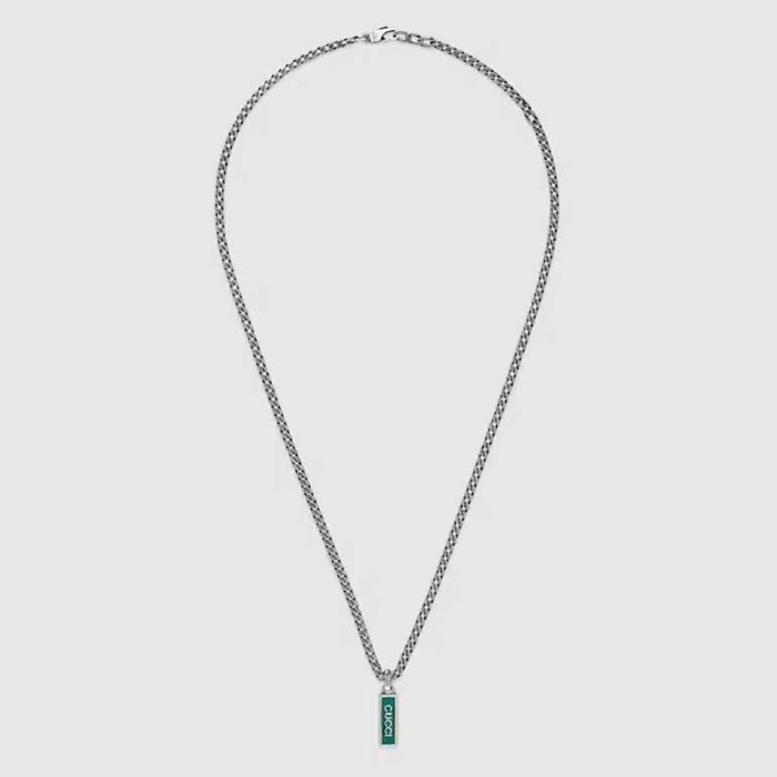 Gucci Women Necklace with Enamel Pendant