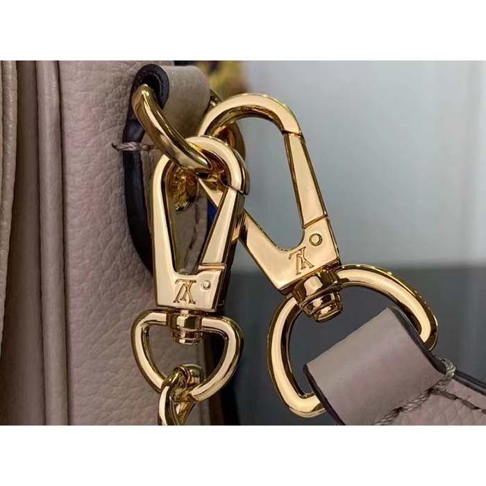 Louis Vuitton LV Women Oxford Greige Grained Calf Leather Microfiber Lining