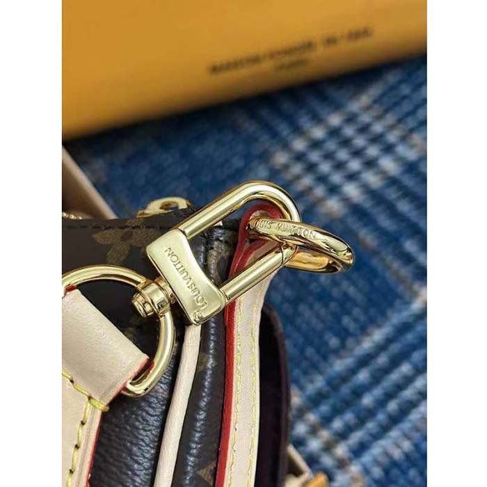 Louis Vuitton Women LV Vibe Monogram Coated Canvas Natural Cowhide-Leather M46999